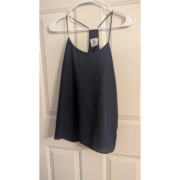 Nymphe Navy Blue Strappy Flowy Tank Top, Small
Boho, Coastal, Preppy - Picture 1 of 5
